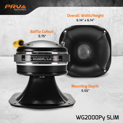 PRV WG2000Py SLIM Driver + Horn Combo
