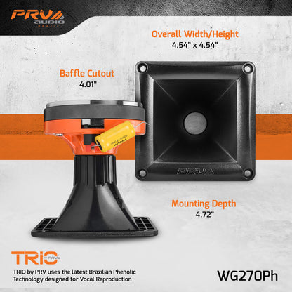 PRV WG270Ph Driver + Horn Combo