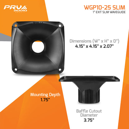 PRV WGP10-25 SLIM Waveguide