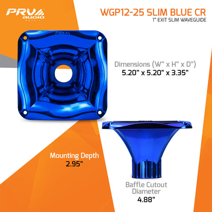 PRV WGP12-25 SLIM BLUE CR Waveguide