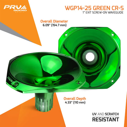 PRV WGP14-25 GREEN CR-S Waveguide