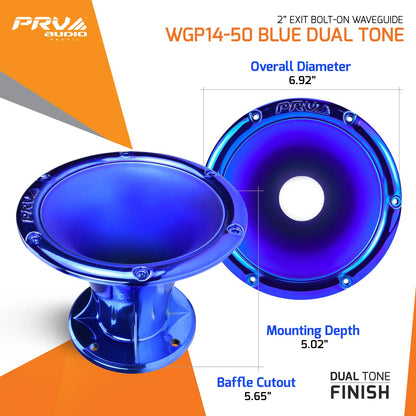 PRV WGP14-50 BLUE DUAL TONE Waveguide