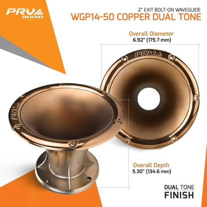 PRV WGP14-50 COPPER DUAL TONE Waveguide