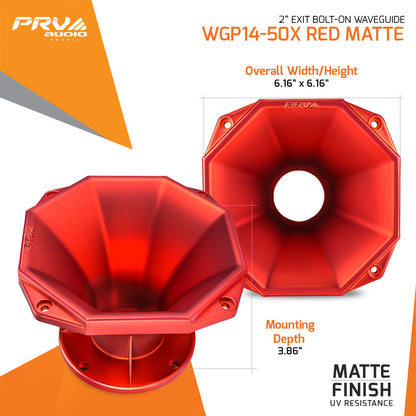 PRV WGP14-50X RED MATTE Waveguide