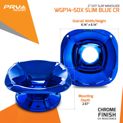 PRV WGP14-50X SLIM BLUE CR Waveguide