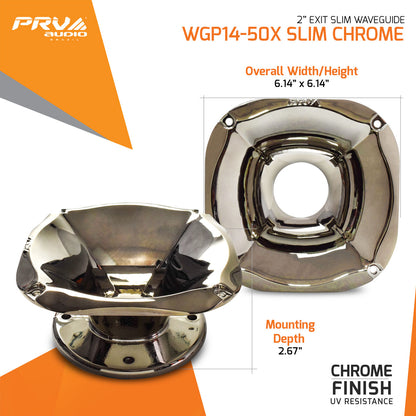 PRV WGP14-50X SLIM CHROME Waveguide