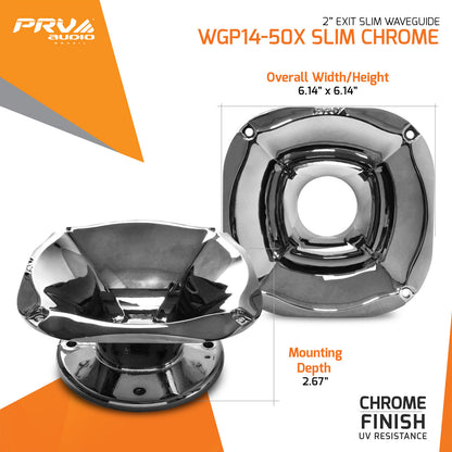 PRV WGP14-50X SLIM CHROME Waveguide