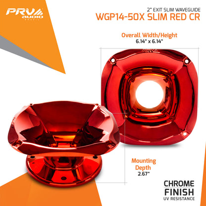 PRV WGP14-50X SLIM RED CR Waveguide