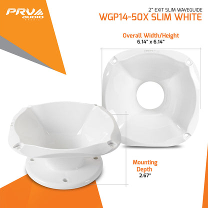 PRV WGP14-50X SLIM WHITE Waveguide